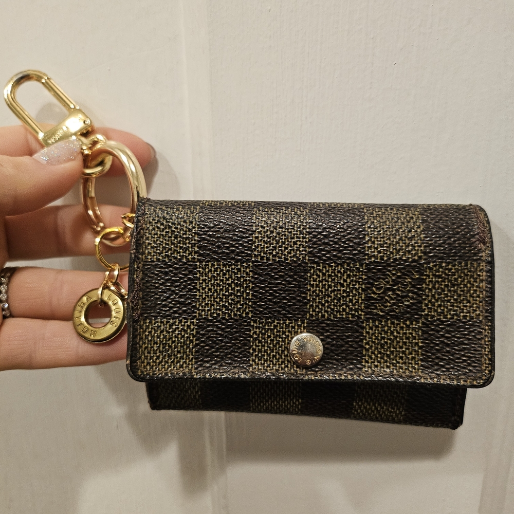 Vintage Damier Ebene Cardcase Keychain
